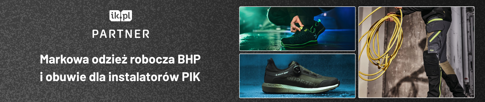 Markowa odzież robocza BHP i obuwie dla instalatorów PIK - baner