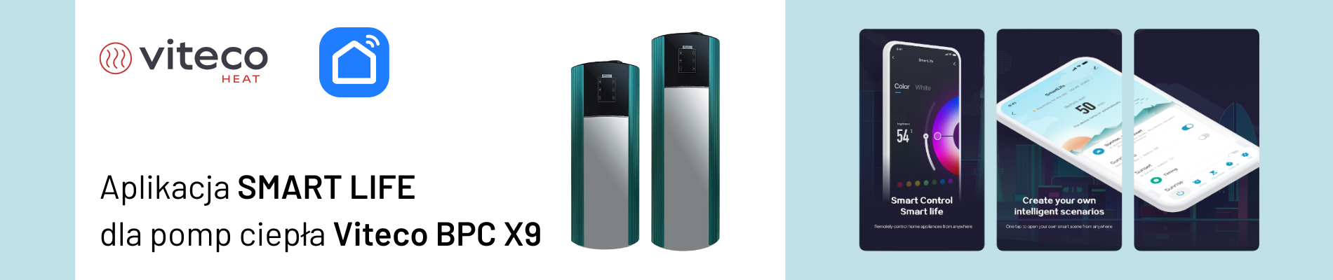 Aplikacja dla pomp ciepła Viteco BPC X9 - banner