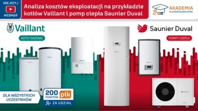 Webinarium - kotły Vaillant i pompy ciepła Saunier Duval