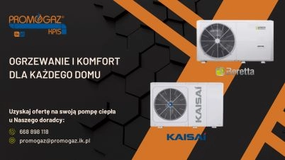 Pompy ciepła KAISAI i BERETTA w ofercie Promogaz-Kpis!