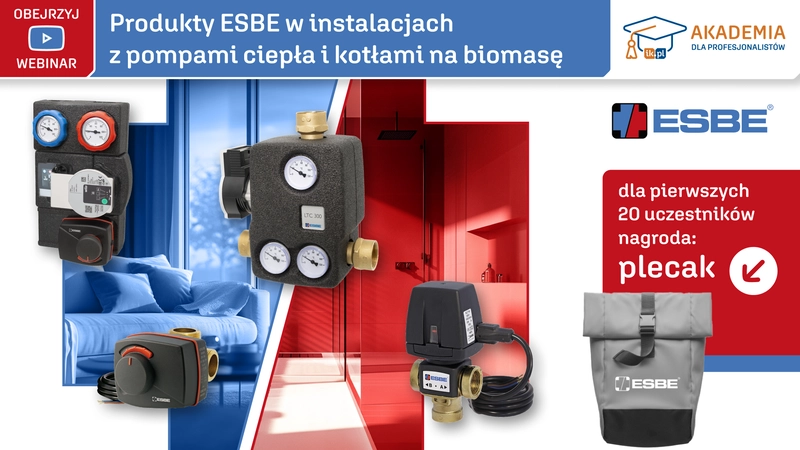 Produkty ESBE w instalacjach z pompami ciepła i kotłami na biomasę