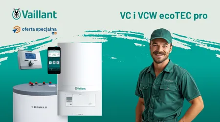 Nowoczesne kotły kondensacyjne Vaillant VC i VCW ecoTEC pro