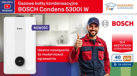 BOSCH - Gazowe kotły kondensacyjne Condens 5300i W - idealne rozwiązanie do modernizacji ogrzewania	