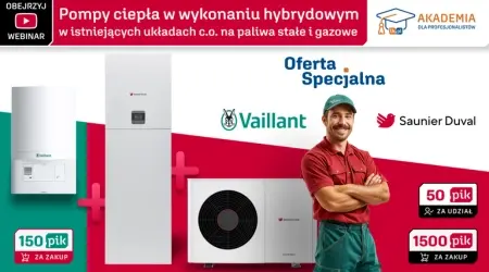 VAILLANT SAUNIER DUVAL - Pompy ciepła w wykonaniu hybrydowym w istniejących układach c.o. na paliwa stałe i gazowe