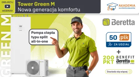BERETTA - Tower Green M – Nowa generacja komfortu. Pompa ciepła typu split all-in-one