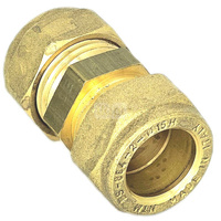 Złączka prosta skręcana QIK Do rur miedzianych, mosiądz, 10 mm (złącze skręcane x złącze skręcane)