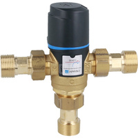 Zawór regulacyjny termostatyczny do wody ciepłej AFRISO ATM 341 ze śrubunkami mosiądz GZ 3/4'', DN 15, zakres temp. 20-43'C, Kvs 1.6 m3/h, maksymalna temperatura 90'C, maksymane ciśnienie 10 bar