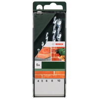 5-częściowy zestaw Wierteł do kamienia 4,0 x 75, 5,0 x 85, 6,0 x 100, 8,0 x 120, 10,0 x 120