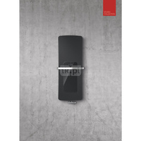 Grzejnik płytowy ZEHNDER Folio Hybrid wym. 1796 x 540 mm, kolor czarny RAL9005, moc 648 W