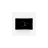 Przycisk spłukujący SG706 szkło/szkło czarny/czarny