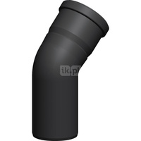 Kolano z wyczystką Concept By JEREMIAS 87' (pp) ZZ x ZW 80 x 80 mm spalinowe, kolor czarny