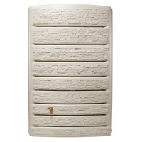 Zbiornik na wodę deszczową ExtraSlim Stone Decor, 400l, piaskowy z kranem Aqua Quick
