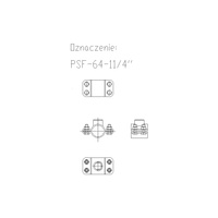 Obejma mocująca NICZUK PSF 63-67 mm 64G11/4