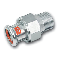 Śrubunek Concept By SANHA Therm Industry trzyczęściowy, stal, 18 mm x 1/2'' (zw x GZ)