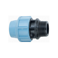 Złącze AGAFLEX PA, PP, 25 mm x 1/2'' (połączenie zaciskowe x GZ) do rur PE