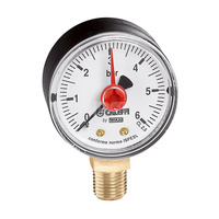 Manometr, przyłącze dolne, 3/8", 0-6 bar, O 80