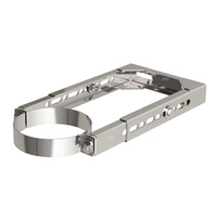 Uchwyt MK ŻARY PK WHT 3 stal nierdzewna fi 80/125 mm (mocowanie - Obejma do ściany regulowana)