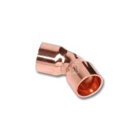 Łuk 45' SANHA 5041, Cu, 64 mm (lut wewnętrzny x lut wewnętrzny)