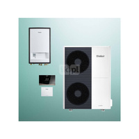 Pakiet Systemowy OZE - Pompa ciepła powietrzna powietrze-woda monoblok VAILLANT VWL 125/6A aroTHERM plus 12.2 kW 400 V + Moduł naścienny MEH 97/6 + Moduł komunikacji internetowej VR 940f + Regulator sensoCOMFORT VRC 720