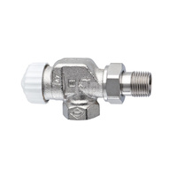 Zawór termostatyczny z bezstopniową nastawą wstępną V-exact II DN10 kapturek biały, osiowy