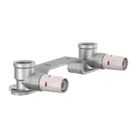 Podwójny uchwyt do ściany Push – gwint wewnętrzny 1/2"-16x2, rozstaw 150mm - 1/2"-16x2 PUSH