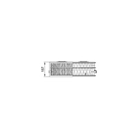 Grzejnik płytowy typ 33 KERMI Line-K wym. 205 x 1205 mm, kolor biały, moc 1170 W