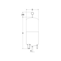 Naczynie wzbiorcze stojące PNEUMATEX (IMI HYDRONIC) Statico SU 300.3, pojemność 300 l, 3 bar / 120'C, kolor niebieski, do instalacji chłodn.solar.C.O.