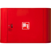 Hydrant DN 25 FIT zawieszany, wersja z dwoma ćwierćwałkami, wąż 20 m, zamek patent, RAL 3000