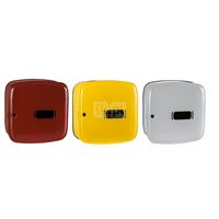 Skrzynka gazowa, 600x600x250, uniwersalna (wolnostojąca/naścienna), z tworzywa - żółta