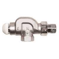 Zawór grzejnikowy termostatyczny HERZ TS-E kątowy spec, połączenie 1'' (niklowanie)