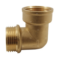 Kolano nyplowe AGAFLEX, mosiądz, 3/8'' (GW x GZ)