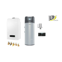 Pakiet z kotłłem kondensacyjnym EXCLUSIVE EVO X 25 R + pompa ciepła HP-E 260 ACS S