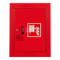 Hydrant DN 52 wnękowy z kołyską, wąż 20 m, zamek patent, RAL 3000