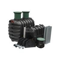 Epurbio4 2100L zestaw tunele GRAF 300 L 10 szt.- przydomowa jednozbiornikowa oczyszczalnia z tunelami, oczyszczalnia drenażowa dla 1-4 RLM, tworzywowa oczyszczalnia mechaniczna , plastikowa oczyszczalnia ekologiczna , drenażówka , zestaw z tunelami , zest