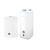 Pakiet - Kocioł gazowy jednofunkcyjny BERETTA QUADRA X 25R kondensacyjny wiszący 3.1 - 25 kW + Zasobnik c.w.uKwadro TOP 120