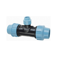 Trójnik AGAFLEX redukcja PP 75 mm x 63 mm x 75 mm (połączenie zaciskowe x połączenie zaciskowe x połączenie zaciskowe)do rur PE