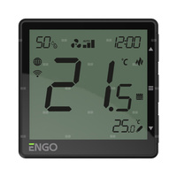 Regulator klimakonwektorów, 24V, czarny, Internetowy, podtynkowy , Wi-Fi