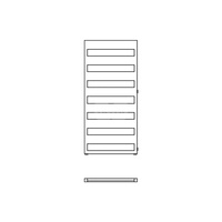 Grzejnik drabinkowy KERMI Casteo-D BH, wym. 1533 x 750 mm, kolor srebrny, moc 921W