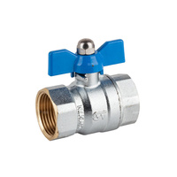 Kurek kulowy do wody zimnej gorącej PN25 z motylkiem ART.3035 3/8