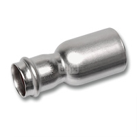 Nypel SANHA NiroSan Press redukcja, stal nierdzewna, 88,9 mm x 76,1 mm (zz x zw)