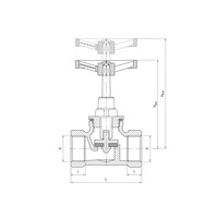 Zawór wodny PERFEXIM 1105 GW 3/4'' x GW 3/4''