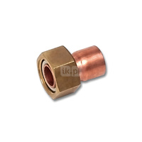 Półśrubunek SANHA 5240G dwuczęściowy, Cu, 15 mm x 3/4'' (lut wewnętrzny x GW)