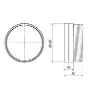 Łącznik przewodu elastycznego DN160