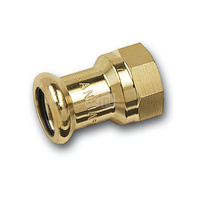 Mufa SANHA PURAPRESS, brąz, 14 mm x 3/8'' (zw x GW)