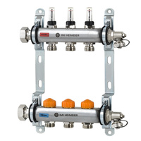Rozdzielacz ogrzewania podłogowego Dynacon z automatyczną regulacją przepływu 3 obwody