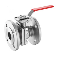 Kurek kulowy kołnierzowy ze stali nierdzewnej CF8M (AISI 316) PEŁNOPRZELOTOWE ART. 02FH DN 65