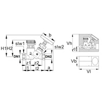 Zawór regulacyjno-pomiarowy COMAP Thermo F, DN 25