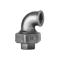 Śrubunek kątowy ODLEWNIA ZAWIERCIE 95oru żeliwo (ocynk) 2'' (GW), z uszczelką