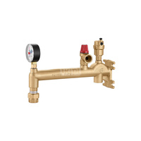 Zestaw podłączeniowy do instalacji grzewczych 3/4" 3 bar, z automatycznym zaworem kulowym odcinającym