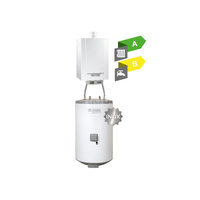 Pakiet - Kocioł gazowy jednofunkcyjny DE DIETRICH MCR3 Evo 24T kondensacyjny wiszący 6.1 - 24.8 kW + RegulatoriSense + Zasobnik c.w.uAQUAvie100